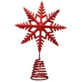 thumbnail image 1 of EeaseMX 1 pieza de adorno de árbol de Navidad hueco creativo decoración navideña de copo de nieve, 1 of 7
