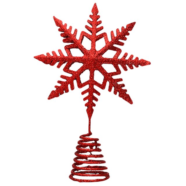 EeaseMX 1 pieza de adorno de árbol de Navidad hueco creativo decoración navideña de copo de nieve