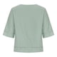 thumbnail image 5 of Blusa informal de lino y algodón para mujer de UMfun, cuello redondo, manga corta, color liso, holgada, color verde (S-2XL), 5 of 8