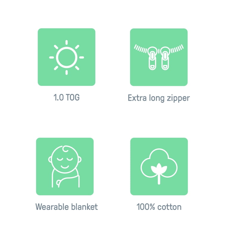 SwaddleMe by Ingenuity Night Sack, 3-18 Months, 1.0 TOG photo 3