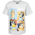 thumbnail image 3 of Bluey Bingo Mom Bandit Toddler Boys Girls 2 Pack Graphic T-Shirt Blue/Gray 5T, 3 of 5
