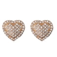 thumbnail image 1 of Hearth & Gear Boucles d'Oreilles Clous pour Femmes Mignonnes avec Zircon Cubique Anniversaire Saint-Valentin Perles Roses Collier et Ensemble de Boucles d'Oreilles Multiples, 1 of 7