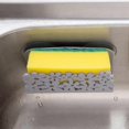 thumbnail image 2 of Dish Cloths Rack Suction Sponge Holder Clip Rag Cloths Rack;Suction Sponge Storage Rack Kitchen Bathroom Organizer Wall Mounted Shelf, 2 of 6
