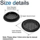 thumbnail image 2 of INCREWYA 50 rejillas de ventilación redondas de acero inoxidable de 53 mm para gabinete, cajón, estantería, cocina, negro, 2 of 5