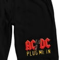 thumbnail image 2 of ACDC Plug Me In Men's Black Sleep Pajama Shorts-XXL, 2 of 4