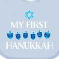 thumbnail image 4 of Inktastic My 1st Hanukkah Dreidels in Blue with Star of David Boys or Girls Baby Bib, 4 of 4