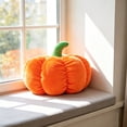 thumbnail image 2 of HWRETIE Pumpkin-Shaped Plush Cushion,Fall Holiday Decor Pillow,Soft Seat Pad for Halloween Thanksgiving,Indoor Sofa Window, 2 of 7