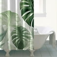 thumbnail image 4 of Minimalist Leaves Plant Modern Palm Shower Curtains, Farmhouse Shower Curtains for Bathroom, Bath Shower Curtain Sets Waterproof Fabric Decor 72×72inch, 4 of 4