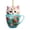 D, variant on Noothes Teacup Cat Acrylic 2D Car Christmas Ornament Holiday Hanging Decor for Tree Rearview Mirror Cat Lover Gift