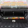 thumbnail image 7 of Aluminum Truck Tool Box Jobsite Storage Box Toolbox Chest Cabinet Heavy Duty Truck Bed Toolbox Gangboxes Tools Organizer Pick Up Truck Bed RV Trailer With Side Handles (34.5''x13''x6.4'' / Alu), 7 of 7
