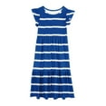 thumbnail image 5 of Fashion Girls Summer New Short Sleeves Round Neck Solid Color Dress, 5 of 5