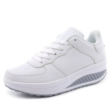 Walking Shoes for Women  Women s Wedges Sneakers Sequins Shake Shoes Fashion Girls Sport Shoes
