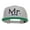 Silver, variant on Mr Embroidered Snapback Cap - Black OSFM