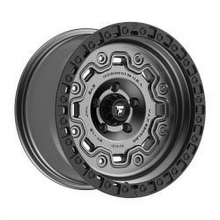 20x9 Fittipaldi Offroad FT100AB Anthracite W/ Black Ring Wheel 8x6.5 (18mm)