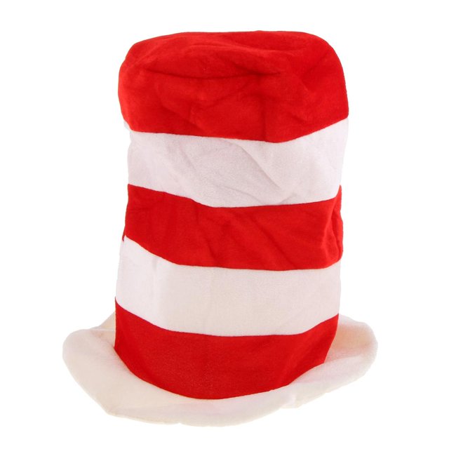 Novedad Sombrero de Foto Bromista de de Color Rojo Bufón Gorro Disfraz Yuyangstore Sombrero de copa a rayas