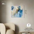 thumbnail image 5 of Head In The Clouds Blue Abstract Canvas Wall Art by Art Remedy, White Floater Frame, 24"x24", 5 of 7