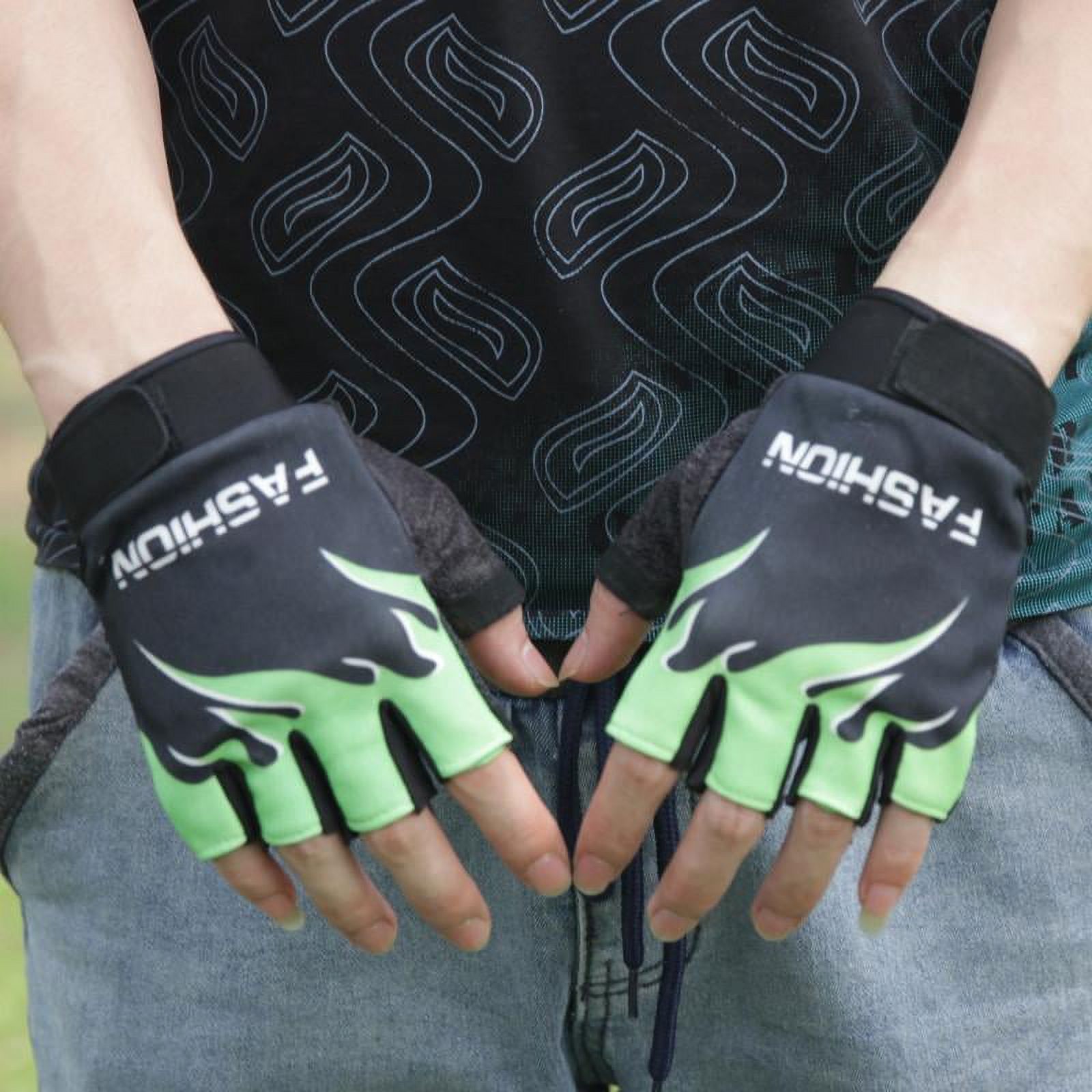 XZNGL Half Finger Gloves Sports Bicycle Cycling Biking Hiking Gel Half Finger Fingerless Gloves