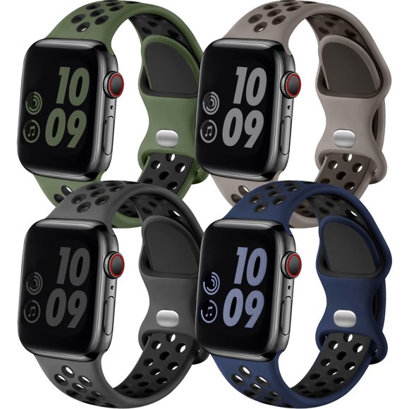 Correa de reloj Alove Silicone Sport para Apple Watch 49-46-45-44-42 mm