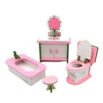 thumbnail image 1 of Daily Mix Store Colorful Wooden Doll House Furniture Room Set, Wood Miniature B8J7 RFT SCF XOD, 1 of 8
