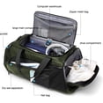 thumbnail image 3 of Maleta Deportiva Hombre con Compartimento para Zapatos y Ropa Mojada, 40L Duffel Bag Impermeable Mochila Gym para Entrenamiento/Fitness/Viaje, 3 of 12