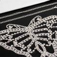 thumbnail image 4 of Glittering Rhinestones Butterfly Panties Thong Chain for Women Crystal Body Chain Jewelry G-String for Festivals Party Silver, 4 of 4