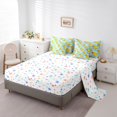 thumbnail image 5 of jejeloiu Cute Rubber Ducks 7 Pieces Bedding Comforter Set,Abstract Geometric Check Full Bedding Set,Cartoon Animal Fitted Sheet Flat Sheet For Kids,Luxury Bedroom Decor Reversible, 5 of 8