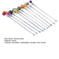 thumbnail image 3 of Palitos para mezclar cócteles Gardenne Martini Picks, 10 unidades, de grado alimenticio, resistentes al calor, diseño único, para bebidas, palitos largos, 3 of 7