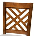 thumbnail image 5 of Baxton Studio Jason Modern and Contemporary Grey Fabric Upholstered and Walnut Brown Finished Wood 2-Piece Bar Stool Set, 5 of 9