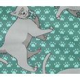thumbnail image 5 of oneOone Cotton Flex Dusty Teal Green Fabric Kawai Craft Projects Decor Fabric Printed By The Yard 40 Inch Wide, 5 of 5