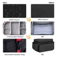 thumbnail image 2 of JUNCRAFT Medicine Bag Organizer, First Aid Kit Bags Empty, Pill Bottle Organizer Bag for Home, Large Medication Storage, Travel Carrying Case Medical Bag Empty, Emergency Kit Balck, 2 of 6