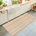 thumbnail image 3 of Rectangle Area Rug 2x6ft, Farm Lattice Houndstooth Pattern Non-Shedding Washable Area Rug, Rustic Beige Khaki Plaid Non Slip Low-Profile Rugs for Living Room, Bedroom Dining Room, 3 of 9