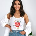 thumbnail image 2 of Teach Apple Watercolor - Racerback Tank, 2 of 6