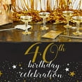 thumbnail image 2 of Plastic Tablecloth for Party, 40th Birthday Celebration (54 x 108 in, 3 Pack), 2 of 5