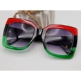 thumbnail image 2 of Multi Colored Rectangle Unisex Luxury Sunglasses Vintage Punk, 2 of 8