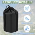 thumbnail image 3 of Uxcell Stuff Sack Waterproof Outdoor Storage Sack Drawstring Bag for Camping Hiking Backpacking Black 6 x 12.6 Inch, 3 of 7