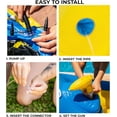 thumbnail image 5 of Zone Tech Harbor Master Inflatable Patrol Boat Pool Float Ride On with Fun Constant Flow Water Squirter for Kids Cool Retro Style for Beach Ocean Pool Lake Extra Thick Large Floatie, 5 of 8