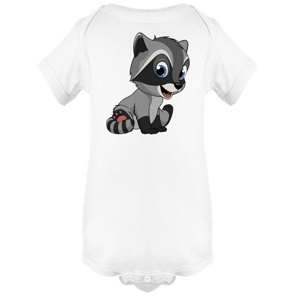 Cute Raccoon Sitting Bodysuit Infant -Image by Shutterstock, 18 Months