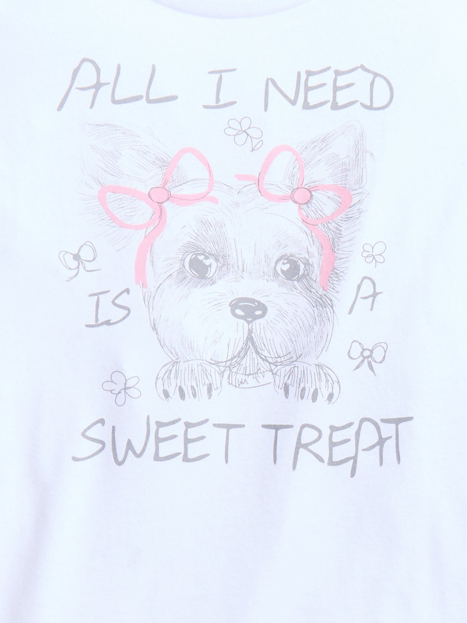 Wonder Nation Girls' Sweet Treat Graphic Tee with Short Sleeves, Sizes 4-18