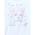 thumbnail image 2 of Wonder Nation Girls' Sweet Treat Graphic Tee with Short Sleeves, Sizes 4-18, 2 of 3