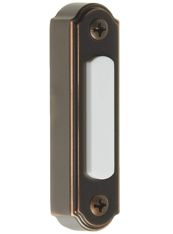 Heath Zenith SL-257-02 Wired Push Button, Oiled-Rubbed Bronze