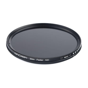 K&F Concept Variable Fader ND2-ND400, 77 mm HD Filter Lens with Cleaning Cloth