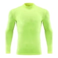 thumbnail image 4 of VOUZZA Girls T Shirts Boys High Neck Long Sleeve Compression Shirt Workout Top Running Gym Base Layer Athletic Underwear Active Tops, 4 of 5