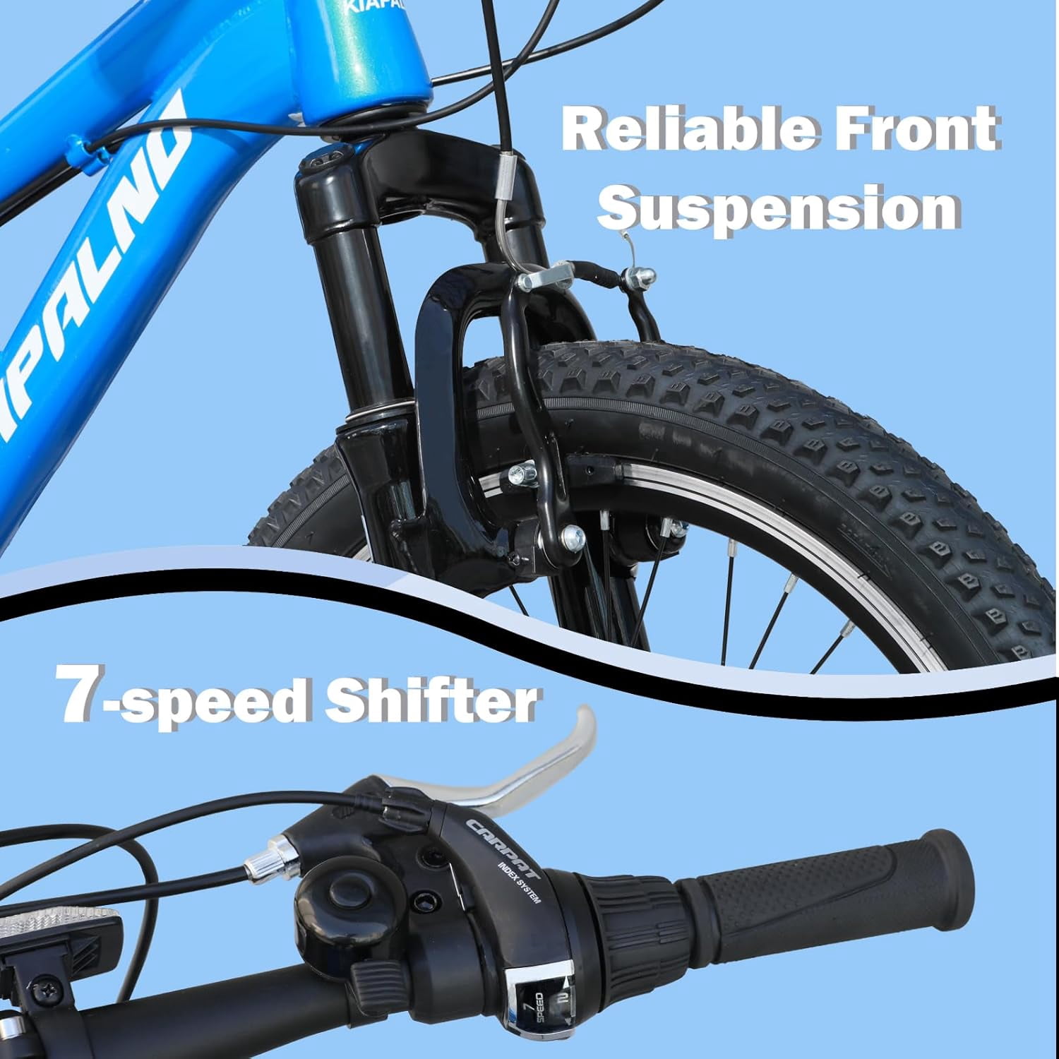 Ambifirner 20 Inch Bike with Training Wheels Single Speed, Adjustable Seat for Growing Riders, Dual Coaster & V-Brakes, Full Chain Guard, Easy Assembly (Black)