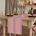 thumbnail image 1 of Ombre Red Black Striped Table Runner Farmhouse Modern Stripes Tablerunners 13 x 48 Inch, Table Decorations Tabletop Scarf for Summer Gathering Holiday Farmhouse Kitchen Dining Decor, 1 of 7
