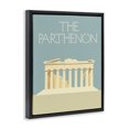 thumbnail image 3 of Stupell Industries Art Deco Parthenon Landmark View Black Floating Frame Canvas Art, 25 x 31, by Lil' Rue, 3 of 8