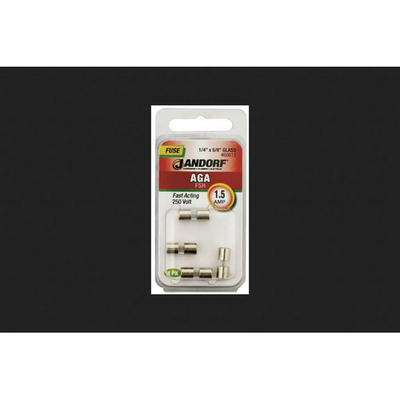 Jandorf 60613 60613 Aga 1.5 Amps Fast Acting Fuse 4 pc