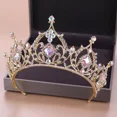 thumbnail image 1 of Coronas De Reina De Diamantes De Imitación De Cuentas De, 1 of 5