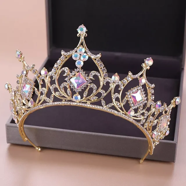 Coronas De Reina De Diamantes De Imitación De Cuentas De