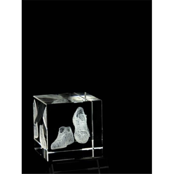 Asfour Crystal 1165-40-111 1.6 L x 1.6 H x 1.6 W in. Crystal Laser-Engraved Sports Shoes Sports Laser-Cut