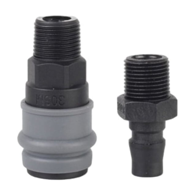 BTOER Connexion Économisant la Main-D'œuvre Adaptée aux Tubes de 8mm Design Léger et Compact Raccords Pneumatiques Connecteur Autobloquant